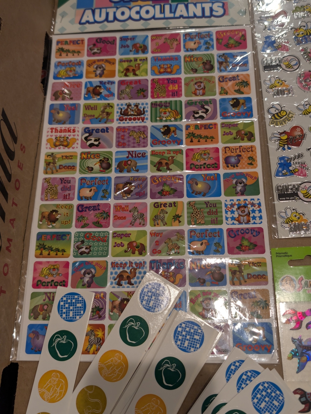 Assorted Kids Sticker Pack - Multi-Color Sheets - Picture 6 of 7